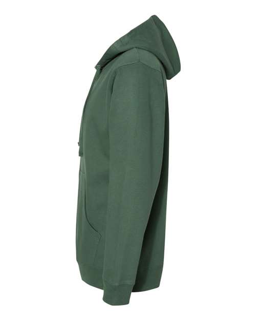 Independent Trading Co. SS4500Z Midweight Full-Zip Hooded Sweatshirt #color_Alpine Green