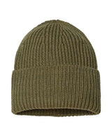 Atlantis Headwear OAK Sustainable Chunky Rib Cuffed Beanie #color_Olive