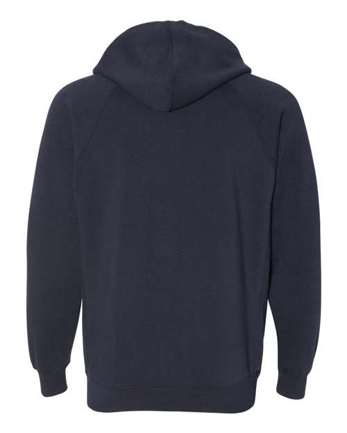 Independent Trading Co. PRM33SBZ Special Blend Raglan Full-Zip Hooded Sweatshirt #color_Classic Navy