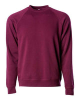 Independent Trading Co. PRM30SBC Special Blend Crewneck Raglan Sweatshirt #color_Maroon