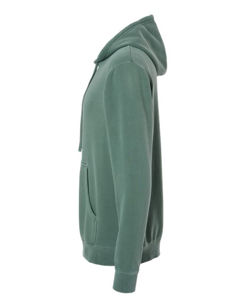 Independent Trading Co. PRM4500 Midweight Pigment-Dyed Hooded Sweatshirt #color_Pigment Alpine Green