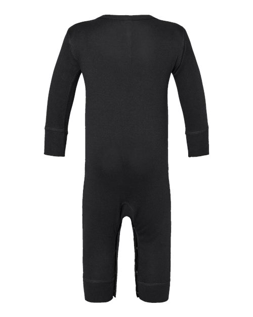 Rabbit Skins 4412 Infant Baby Rib Coverall #color_BLACK