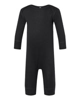 Rabbit Skins 4412 Infant Baby Rib Coverall #color_BLACK