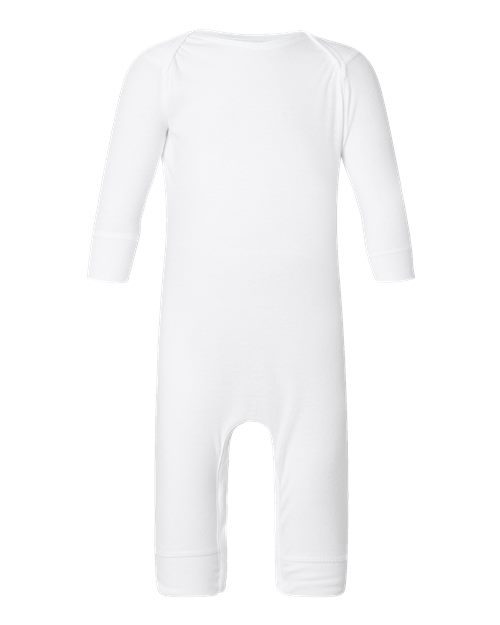 Rabbit Skins 4412 Infant Baby Rib Coverall #color_WHITE