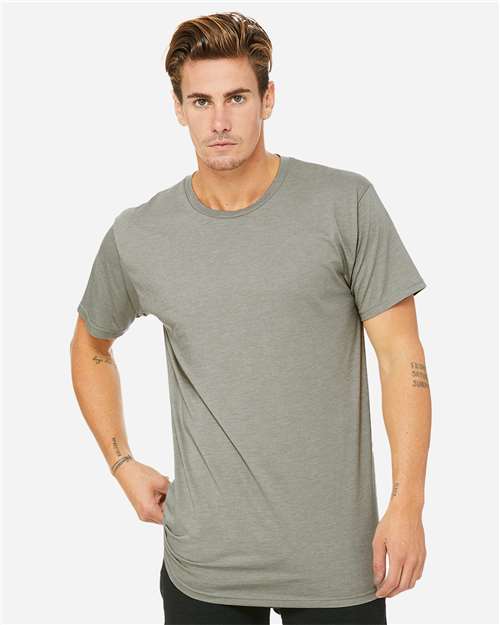 Bella + Canvas 3006 Men's Long Body Urban T-Shirt #color_HEATHER STONE