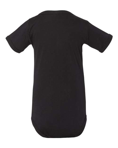 Bella + Canvas 100B Infant Jersey Short-Sleeve One-Piece #color_BLACK