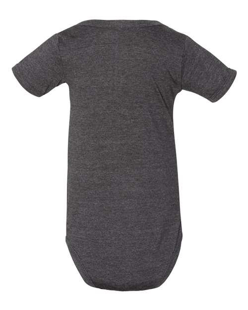 Bella + Canvas 100B Infant Jersey Short-Sleeve One-Piece #color_DARK GRY HEATHER