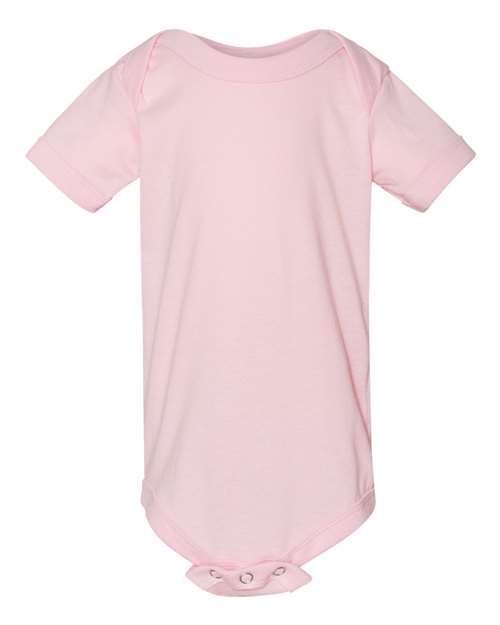 Bella + Canvas 100B Infant Jersey Short-Sleeve One-Piece #color_PINK