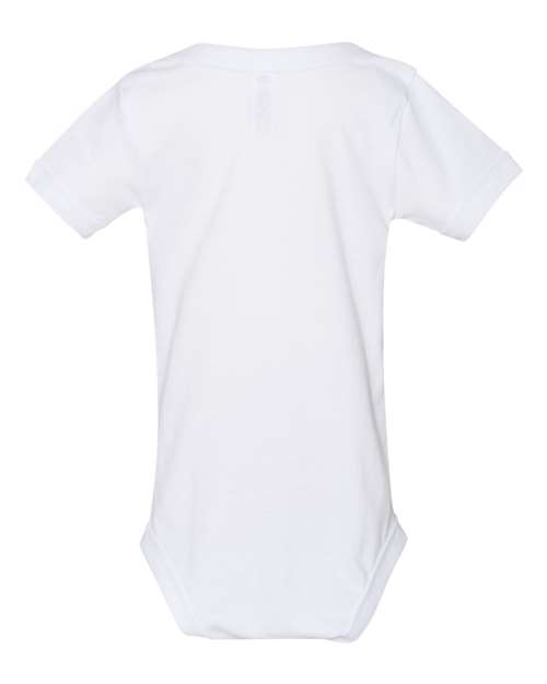 Bella + Canvas 100B Infant Jersey Short-Sleeve One-Piece #color_WHITE