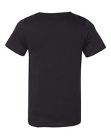Bella + Canvas B3014 Men's Jersey Raw Neck T-Shirt #color_BLACK