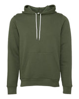 Bella + Canvas 3719 Unisex Sponge Fleece Pullover Hooded Sweatshirt #color_MILITARY GREEN
