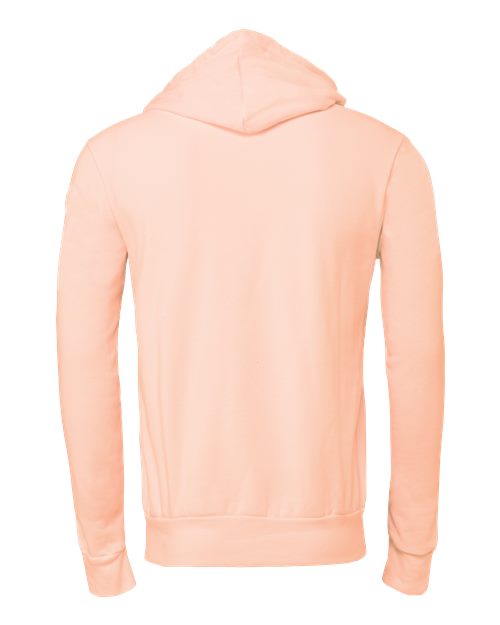 Bella + Canvas 3719 Unisex Sponge Fleece Pullover Hooded Sweatshirt #color_PEACH