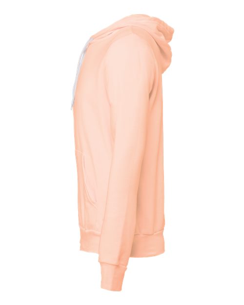 Bella + Canvas 3719 Unisex Sponge Fleece Pullover Hooded Sweatshirt #color_PEACH