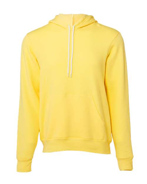 Bella + Canvas 3719 Unisex Sponge Fleece Pullover Hooded Sweatshirt #color_YELLOW