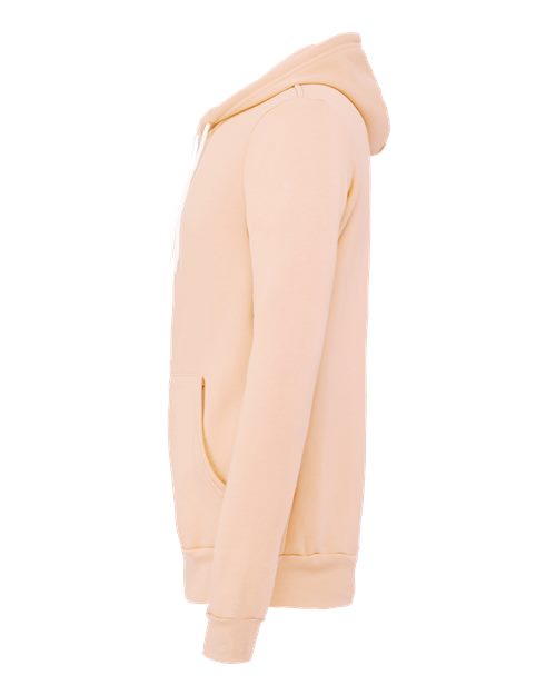 Bella + Canvas 3739 Unisex Poly-Cotton Fleece Full-Zip Hooded Sweatshirt #color_PEACH