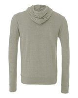 Bella + Canvas 3739 Unisex Poly-Cotton Fleece Full-Zip Hooded Sweatshirt #color_HEATHER STONE