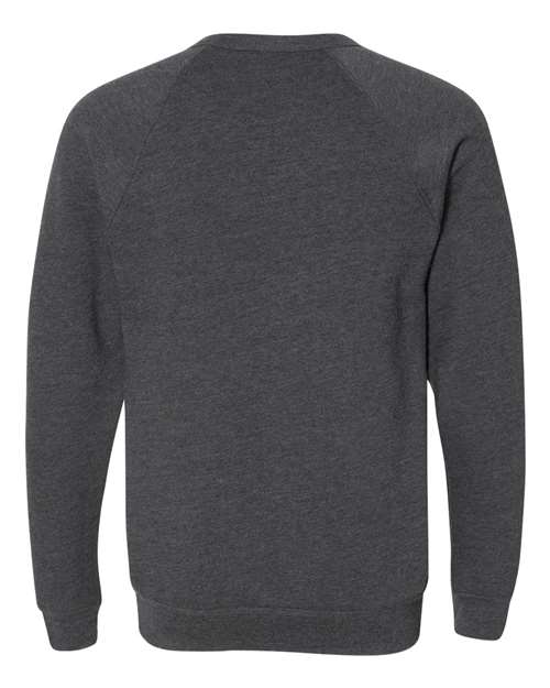 Bella + Canvas 3901 Unisex Sponge Fleece Crewneck Sweatshirt #color_DARK GREY HTHR