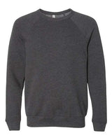 Bella + Canvas 3901 Unisex Sponge Fleece Crewneck Sweatshirt #color_DARK GREY HTHR