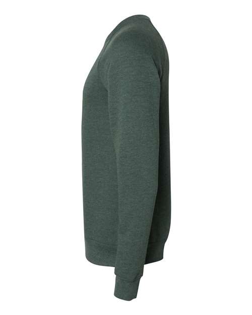 Bella + Canvas 3901 Unisex Sponge Fleece Crewneck Sweatshirt #color_HEATHER FOREST