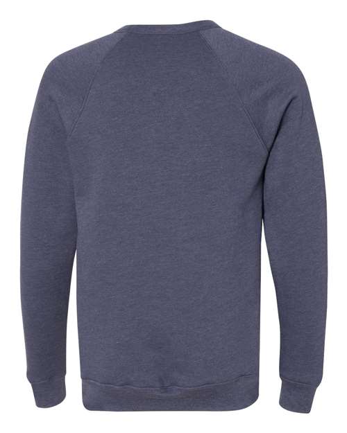 Bella + Canvas 3901 Unisex Sponge Fleece Crewneck Sweatshirt #color_HEATHER NAVY