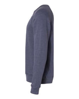 Bella + Canvas 3901 Unisex Sponge Fleece Crewneck Sweatshirt #color_HEATHER NAVY