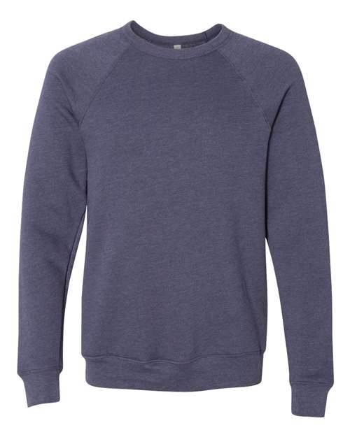 Bella + Canvas 3901 Unisex Sponge Fleece Crewneck Sweatshirt #color_HEATHER NAVY