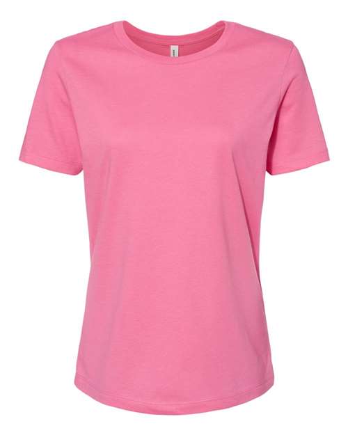 Bella + Canvas B6400 Ladies' Relaxed Jersey Short-Sleeve T-Shirt #color_CHARITY PINK