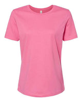 Bella + Canvas B6400 Ladies' Relaxed Jersey Short-Sleeve T-Shirt #color_CHARITY PINK