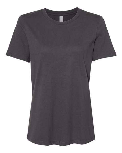 Bella + Canvas B6400 Ladies' Relaxed Jersey Short-Sleeve T-Shirt #color_DARK GREY