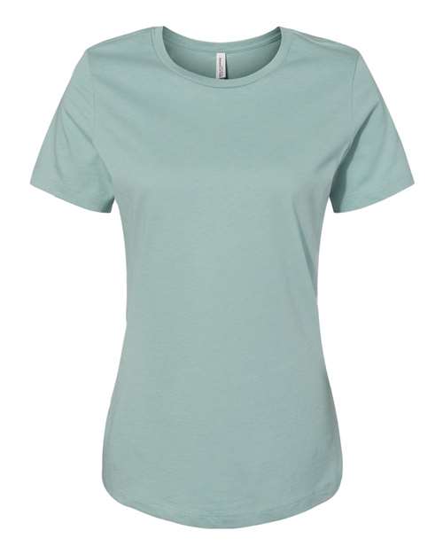 Bella + Canvas B6400 Ladies' Relaxed Jersey Short-Sleeve T-Shirt #color_DUSTY BLUE