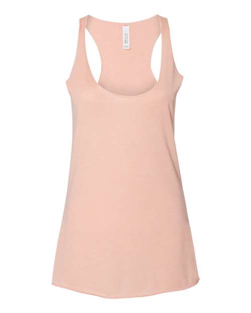 Bella + Canvas 8430 Ladies' Triblend Racerback Tank #color_PEACH TRIBLEND