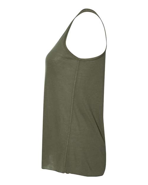 Bella + Canvas B8800 Ladies' Flowy Racerback Tank #color_MILITARY GREEN
