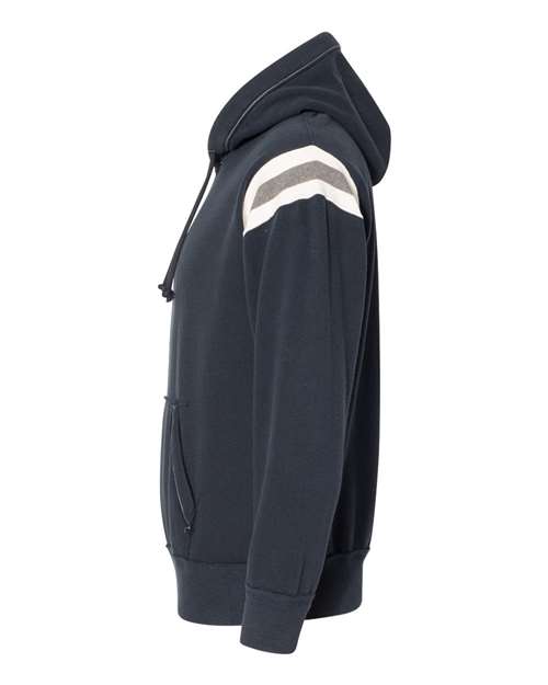 J America JA8847 Adult Vintage Athletic Hooded Sweatshirt #color_VINTAGE NAVY