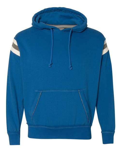J America JA8847 Adult Vintage Athletic Hooded Sweatshirt #color_VINTAGE ROYAL