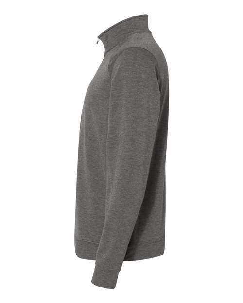 J America JA8434 Adult Omega Stretch Quarter-Zip #color_CHARCOAL TRBLND