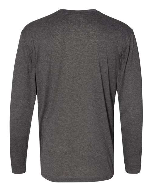 Badger 4944 Triblend Performance Long Sleeve T-Shirt #color_Black Heather