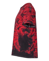 Dyenomite 200CR Crystal Tie-Dyed T-Shirt #color_Black/ Red Crystal