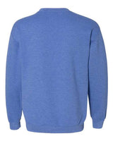 Gildan G180 Adult Heavy Blend 50/50 Fleece Crew #color_HTHR SPORT ROYAL