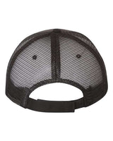 Valucap S102 Sandwich Trucker Cap #color_Charcoal/ Black