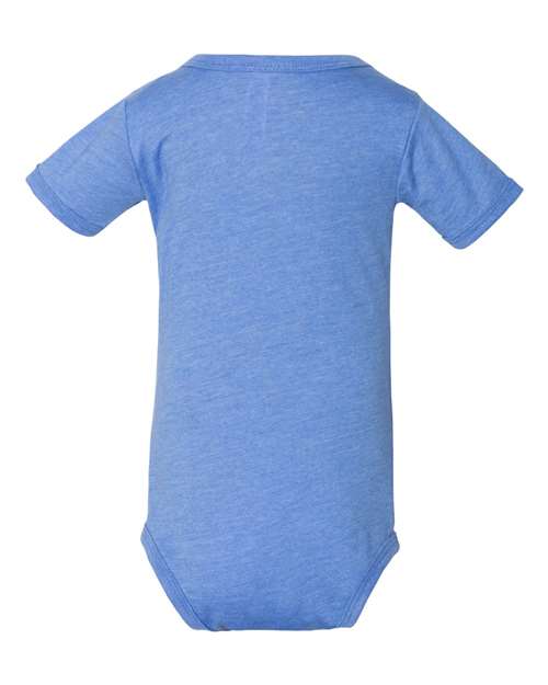 Bella + Canvas 100B Infant Jersey Short-Sleeve One-Piece #color_HTHR COLUM BLUE