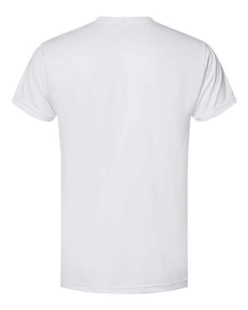 Bayside BA5300 Unisex 4.5 oz., Polyester Performance T-Shirt #color_WHITE