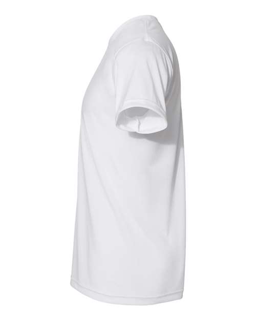 Bayside BA5300 Unisex 4.5 oz., Polyester Performance T-Shirt #color_WHITE
