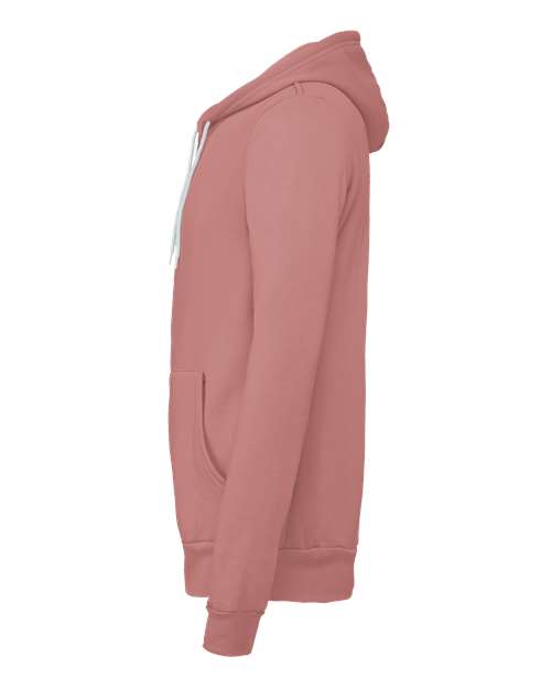 Bella + Canvas 3739 Unisex Poly-Cotton Fleece Full-Zip Hooded Sweatshirt #color_MAUVE