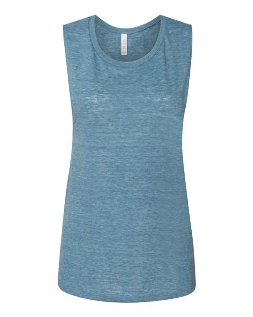 Bella + Canvas B8803 Ladies' Flowy Scoop Muscle Tank #color_DENIM SLUB