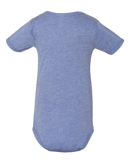 Bella + Canvas 134B Infant Triblend Short-Sleeve One-Piece #color_BLUE TRIBLEND