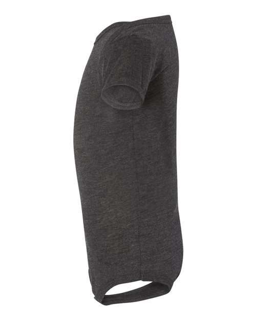Bella + Canvas 134B Infant Triblend Short-Sleeve One-Piece #color_CHAR BLACK TRIB