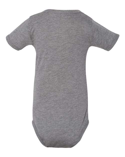 Bella + Canvas 134B Infant Triblend Short-Sleeve One-Piece #color_GREY TRIBLEND