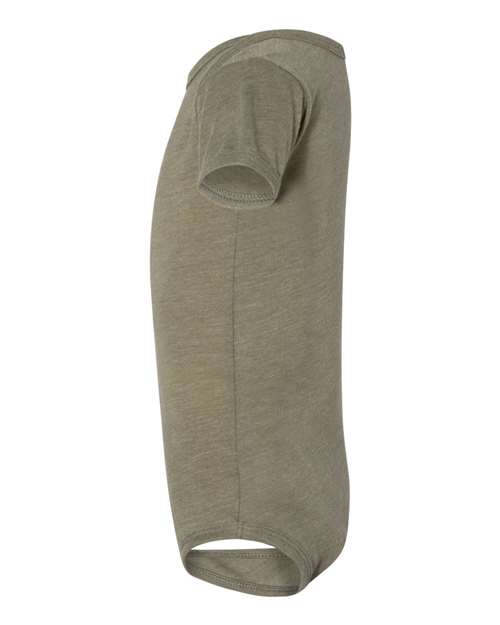 Bella + Canvas 134B Infant Triblend Short-Sleeve One-Piece #color_OLIVE TRIBLEND
