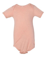 Bella + Canvas 134B Infant Triblend Short-Sleeve One-Piece #color_PEACH TRIBLEND