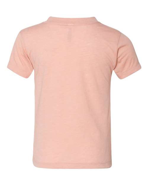 Bella + Canvas 3413T Toddler Triblend Short-Sleeve T-Shirt #color_PEACH TRIBLEND